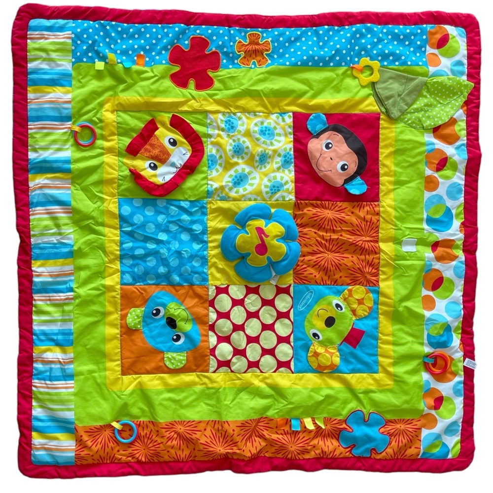 Infantino Jumbo Large Big Baby Playmat Play Mat Patchwork Developmental Toy